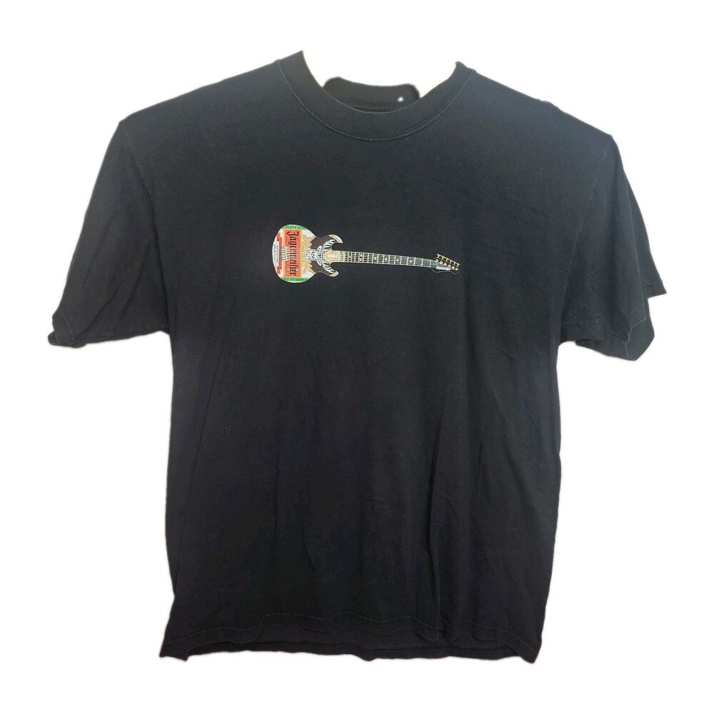 Vintage Jagermeister Guitar Black T-Shirt Size XL Glampire Band